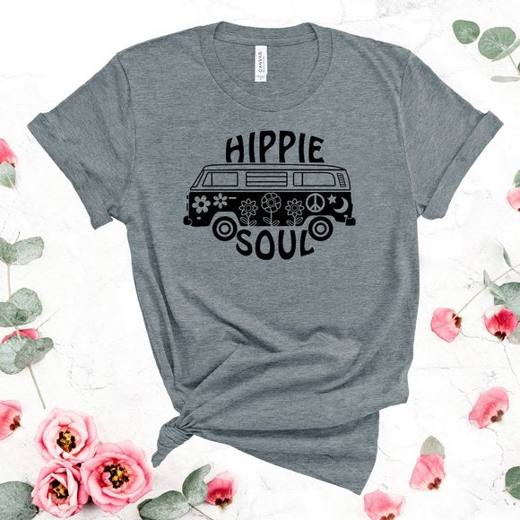 Hippie Soul Graphic Soft Tee Shirt