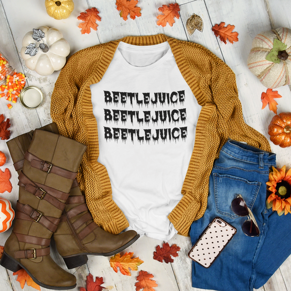 Beetlejuice Funny Sarcastic Soft Graphic Tee Shirt
